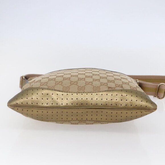 GUCCI GG Canvas Shoulder Bag Beige Gold 145857 Auth ep11216 - Picture 6 of 16